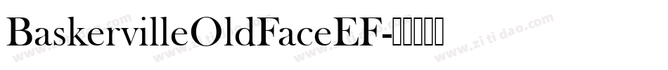 BaskervilleOldFaceEF字体转换
