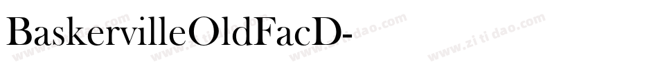 BaskervilleOldFacD字体转换