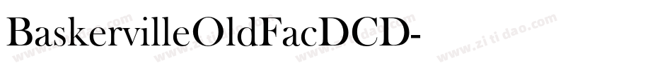 BaskervilleOldFacDCD字体转换