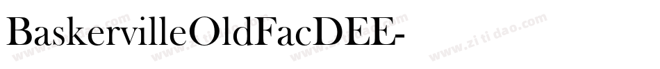 BaskervilleOldFacDEE字体转换