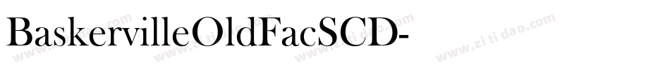 BaskervilleOldFacSCD字体转换