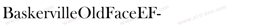 BaskervilleOldFaceEF字体转换