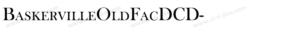 BaskervilleOldFacDCD字体转换