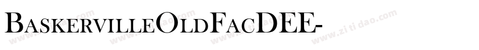 BaskervilleOldFacDEE字体转换