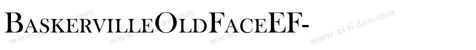 BaskervilleOldFaceEF字体转换