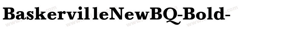 BaskervilleNewBQ-Bold字体转换