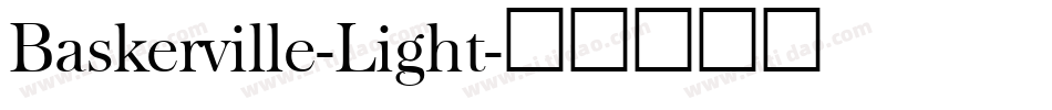 Baskerville-Light字体转换