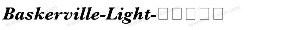 Baskerville-Light字体转换