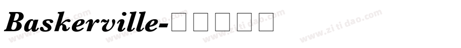 Baskerville字体转换