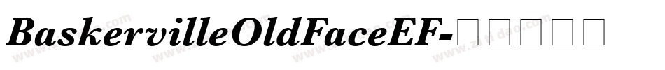 BaskervilleOldFaceEF字体转换