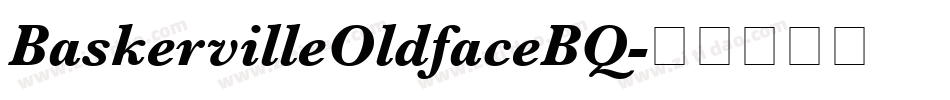 BaskervilleOldfaceBQ字体转换