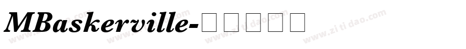 MBaskerville字体转换