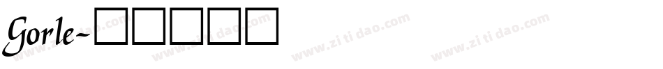 Gorle字体转换