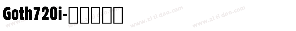 Goth720i字体转换