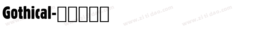Gothical字体转换