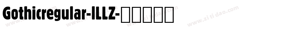Gothicregular-lLLZ字体转换