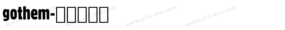 gothem字体转换