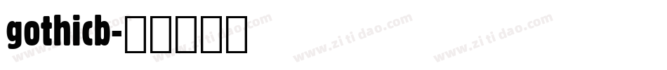 gothicb字体转换