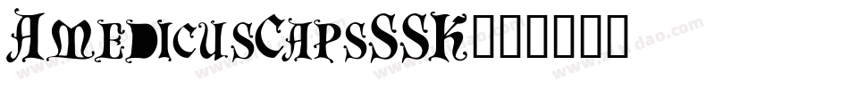 AmedicusCapsSSK字体转换