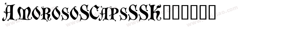AmorosoSCapsSSK字体转换