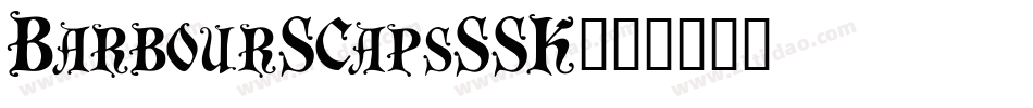 BarbourSCapsSSK字体转换
