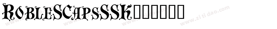 RobleSCapsSSK字体转换