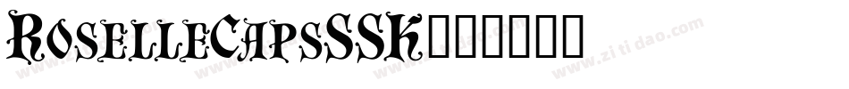 RoselleCapsSSK字体转换
