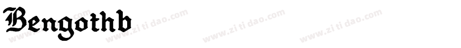 Bengothb字体转换