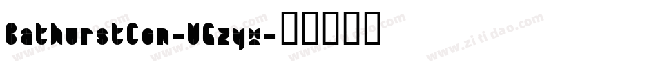 BathurstCon-VGzyw字体转换