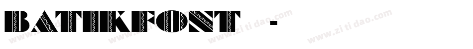BatikFont手机版字体转换