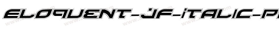 Eloquent-JF-Italic-Pro字体转换