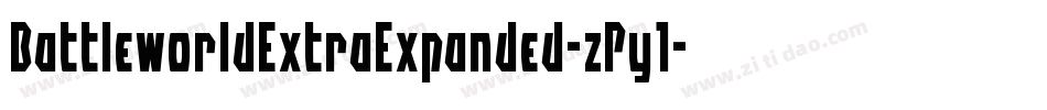 BattleworldExtraExpanded-zPy1字体转换