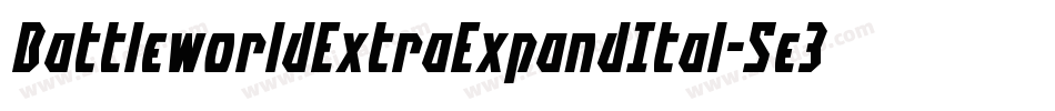 BattleworldExtraExpandItal-5e3z字体转换
