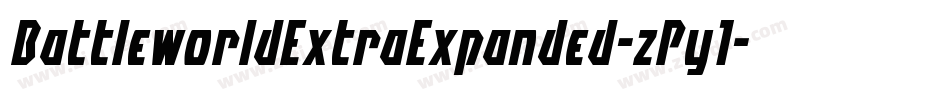 BattleworldExtraExpanded-zPy1字体转换