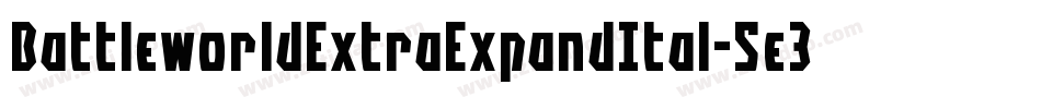 BattleworldExtraExpandItal-5e3z字体转换