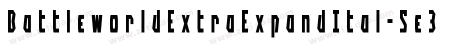 BattleworldExtraExpandItal-5e3z字体转换