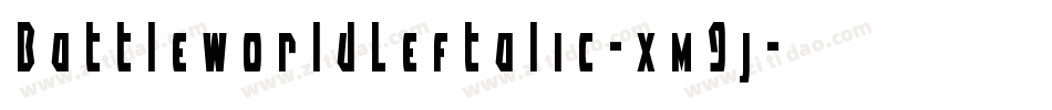 BattleworldLeftalic-xm9j字体转换