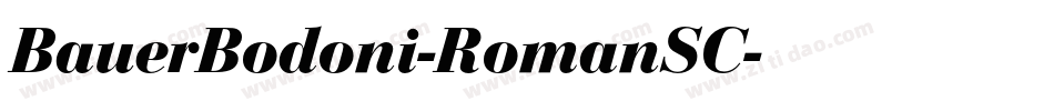 BauerBodoni-RomanSC字体转换
