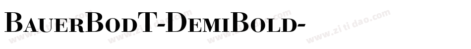 BauerBodT-DemiBold字体转换