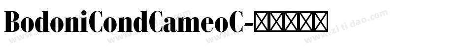 BodoniCondCameoC字体转换