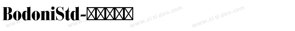 BodoniStd字体转换