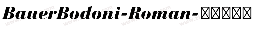 BauerBodoni-Roman字体转换