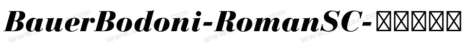 BauerBodoni-RomanSC字体转换