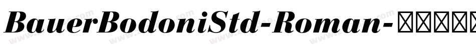 BauerBodoniStd-Roman字体转换
