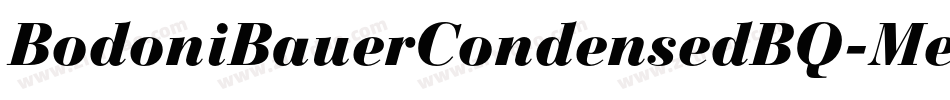 BodoniBauerCondensedBQ-Medium字体转换