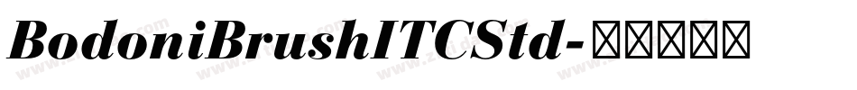 BodoniBrushITCStd字体转换
