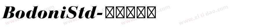 BodoniStd字体转换