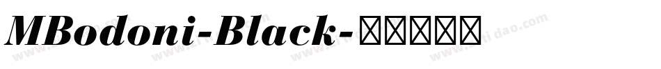 MBodoni-Black字体转换