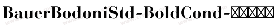 BauerBodoniStd-BoldCond字体转换