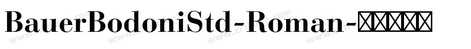 BauerBodoniStd-Roman字体转换